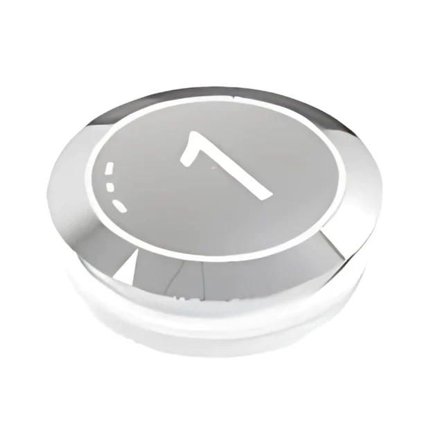elevator push button slver metallic