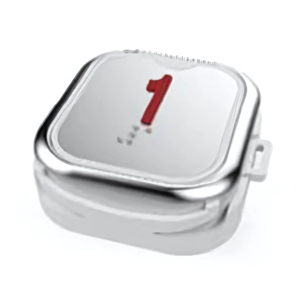 elevator push button silver